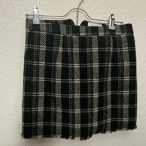 Sage brand plaid skirt